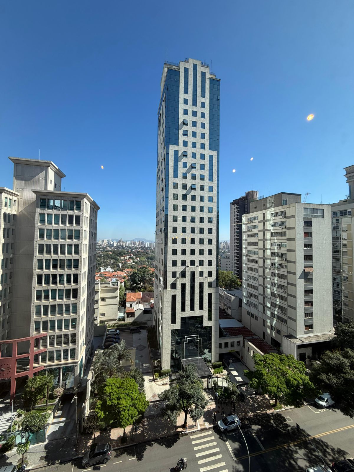 Vista da região do consultório na Avenida Angélica